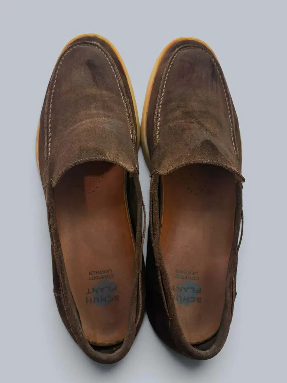 Aurelien Chocolate Brown Suede Yacht Loafer Sz 11US 44EU